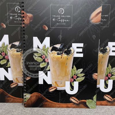 Mẫu Menu Nhựa Quán Cà Phê, Bảng Giá Nhựa Quán Cà Phê, Thực Đơn Tiệm Cà Phê Đẹp Giá Rẻ