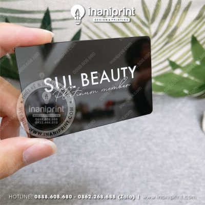 Mẫu Card Visit Nhựa Shop Mỹ Phẩm, Name Card Nhựa Shop Mỹ Phẩm, Danh Thiếp Nhựa Shop Mỹ Phẩm Đẹp Giá Rẻ