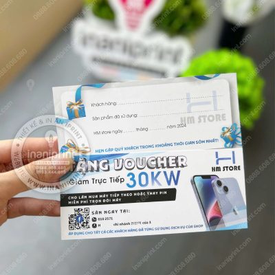 Mẫu Thẻ Giảm Giá Shop Mobile, Phiếu Giảm Giá Tiệm Điện Thoại, Voucher Giảm Giá Shop Điện Thoại Giá Rẻ