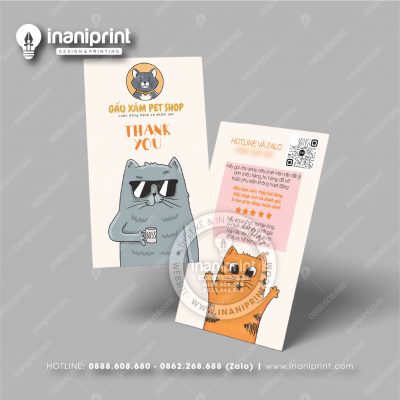 Mẫu Card Visit Pet Shop, Name Card Tiệm Thú Cưng, Danh Thiếp Pet Shop Đẹp Giá Rẻ