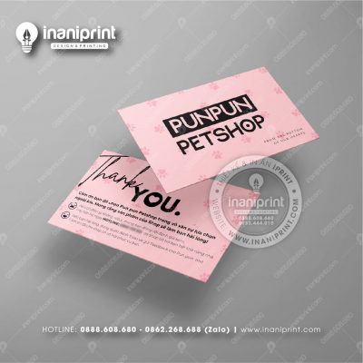 Mẫu Card Visit Pet Shop, Name Card Tiệm Thú Cưng, Danh Thiếp Pet Shop Đẹp Giá Rẻ