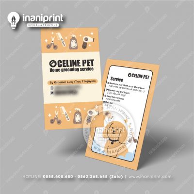 Mẫu Card Visit Pet Shop, Name Card Tiệm Thú Cưng, Danh Thiếp Pet Shop Đẹp Giá Rẻ