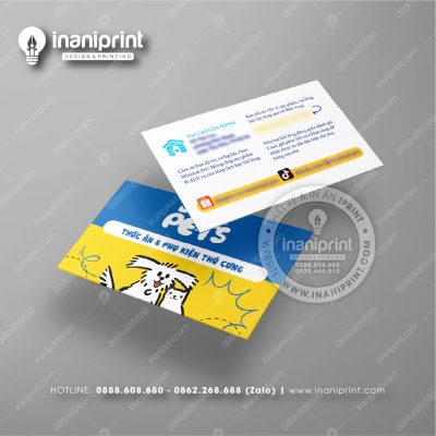 Mẫu Card Visit Pet Shop, Name Card Tiệm Thú Cưng, Danh Thiếp Pet Shop Đẹp Giá Rẻ