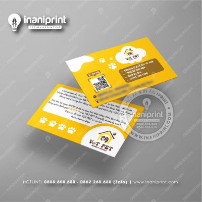 Mẫu Card Visit Pet Shop, Name Card Tiệm Thú Cưng, Danh Thiếp Pet Shop Đẹp Giá Rẻ