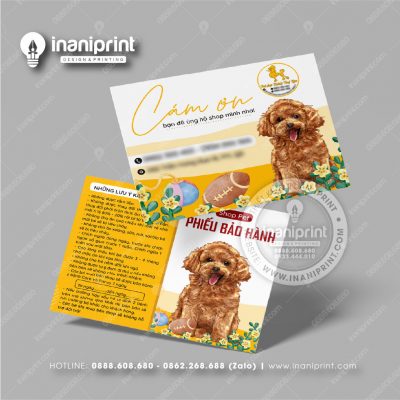Mẫu Card Visit Pet Shop, Name Card Tiệm Thú Cưng, Danh Thiếp Pet Shop Đẹp Giá Rẻ