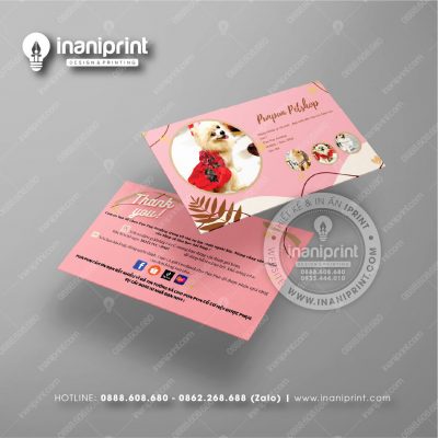 Mẫu Card Visit Pet Shop, Name Card Tiệm Thú Cưng, Danh Thiếp Pet Shop Đẹp Giá Rẻ