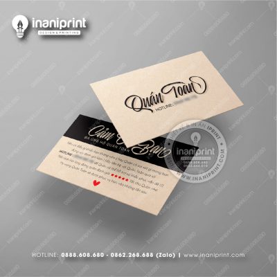 Mẫu Card Visit Quán Ăn, Name Card Tiệm Ăn, Danh Thiếp Quán Ăn Đẹp Giá Rẻ