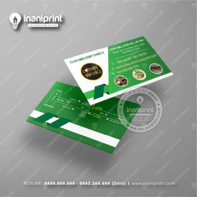 Mẫu Card Visit Quán Ăn, Name Card Tiệm Ăn, Danh Thiếp Quán Ăn Đẹp Giá Rẻ