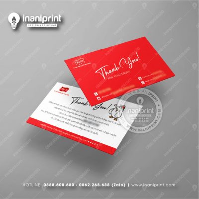 Mẫu Card Visit Quán Ăn, Name Card Tiệm Ăn, Danh Thiếp Quán Ăn Đẹp Giá Rẻ
