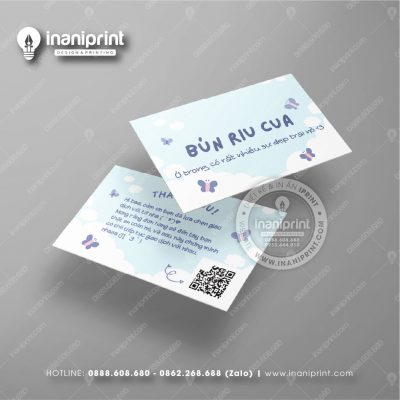 Mẫu Card Visit Quán Ăn, Name Card Tiệm Ăn, Danh Thiếp Quán Ăn Đẹp Giá Rẻ