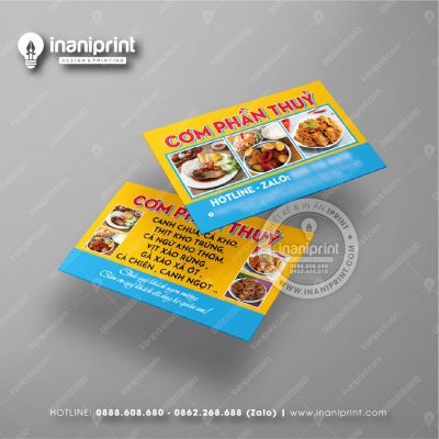 Mẫu Card Visit Quán Ăn, Name Card Tiệm Ăn, Danh Thiếp Quán Ăn Đẹp Giá Rẻ