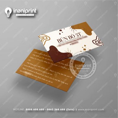 Mẫu Card Visit Quán Ăn, Name Card Tiệm Ăn, Danh Thiếp Quán Ăn Đẹp Giá Rẻ