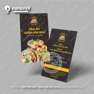 Mẫu Card Visit Quán Ăn, Name Card Tiệm Ăn, Danh Thiếp Quán Ăn Đẹp Giá Rẻ