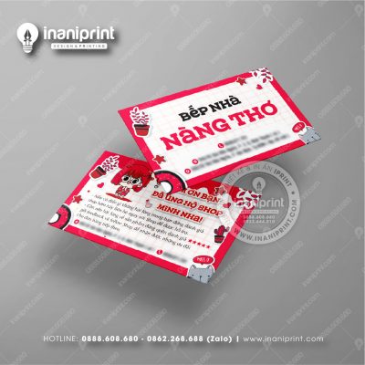 Mẫu Card Visit Quán Ăn, Name Card Tiệm Ăn, Danh Thiếp Quán Ăn Đẹp Giá Rẻ