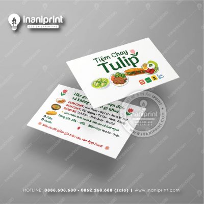 Mẫu Card Visit Quán Ăn, Name Card Tiệm Ăn, Danh Thiếp Quán Ăn Đẹp Giá Rẻ