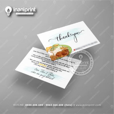 Mẫu Card Visit Quán Ăn, Name Card Tiệm Ăn, Danh Thiếp Quán Ăn Đẹp Giá Rẻ