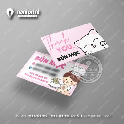 Mẫu Card Visit Quán Ăn, Name Card Tiệm Ăn, Danh Thiếp Quán Ăn Đẹp Giá Rẻ