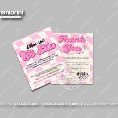 Mẫu Card Visit Shop Ăn Vặt, Name Card Tiệm Tiệm Ăn Vặt, Danh Thiếp Quán Ăn Vặt Đẹp Giá Rẻ