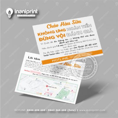 Mẫu Card Visit Quán Ăn, Name Card Tiệm Ăn, Danh Thiếp Quán Ăn Đẹp Giá Rẻ