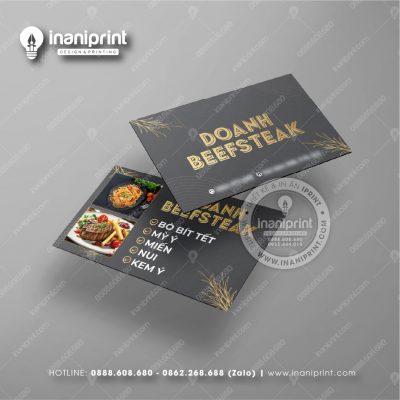 Mẫu Card Visit Quán Ăn, Name Card Tiệm Ăn, Danh Thiếp Quán Ăn Đẹp Giá Rẻ