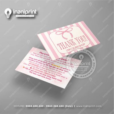 Mẫu Card Visit Shop Phụ Kiện, Name Card Tiệm Phụ Kiện, Danh Thiếp Shop Phụ Kiện Đẹp Giá Rẻ