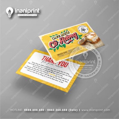 Mẫu Card Visit Quán Cà Phê, Name Card Tiệm Cà Phê, Danh Thiếp Quán Cà Phê Đẹp Giá Rẻ
