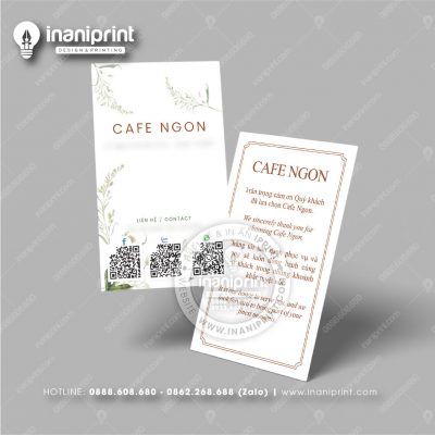 Mẫu Card Visit Quán Cà Phê, Name Card Tiệm Cà Phê, Danh Thiếp Quán Cà Phê Đẹp Giá Rẻ