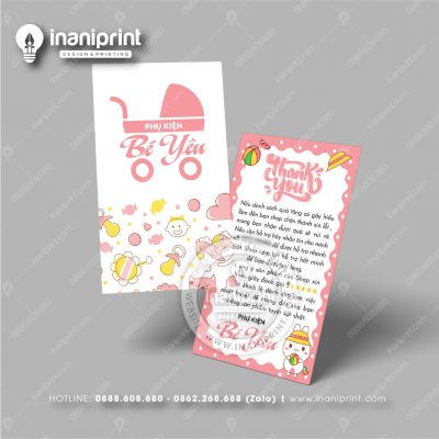 Mẫu Card Visit Shop Đồ Chơi, Name Card Tiệm Đồ Chơi, Danh Thiếp Shop Đồ Chơi Đẹp Giá Rẻ