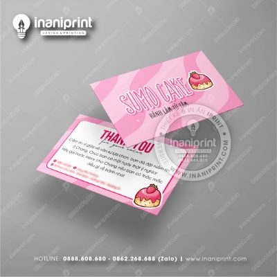 Mẫu Card Visit Tiệm Bánh, Name Card Shop Bánh, Danh Thiếp Tiệm Bánh Đẹp Giá Rẻ