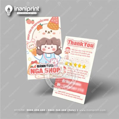 Mẫu Card Visit Tiệm Bánh, Name Card Shop Bánh, Danh Thiếp Tiệm Bánh Đẹp Giá Rẻ