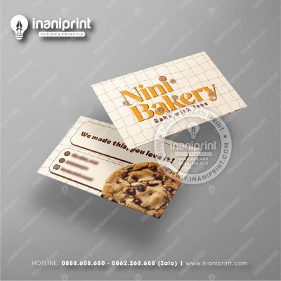 Mẫu Card Visit Tiệm Bánh, Name Card Shop Bánh, Danh Thiếp Tiệm Bánh Đẹp Giá Rẻ