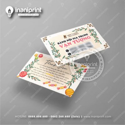 Mẫu Card Visit Tiệm Bánh, Name Card Shop Bánh, Danh Thiếp Tiệm Bánh Đẹp Giá Rẻ