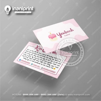 Mẫu Card Visit Tiệm Bánh, Name Card Shop Bánh, Danh Thiếp Tiệm Bánh Đẹp Giá Rẻ