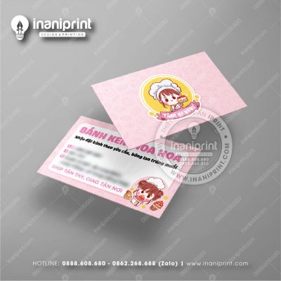 Mẫu Card Visit Tiệm Bánh, Name Card Shop Bánh, Danh Thiếp Tiệm Bánh Đẹp Giá Rẻ