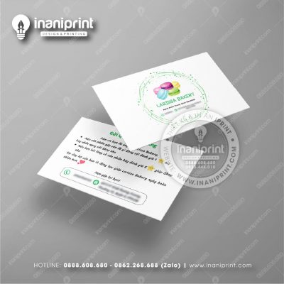 Mẫu Card Visit Tiệm Bánh, Name Card Shop Bánh, Danh Thiếp Tiệm Bánh Đẹp Giá Rẻ