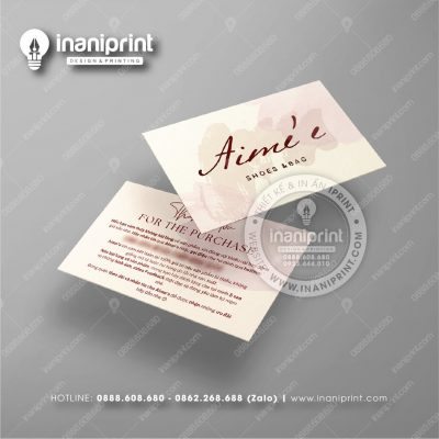 Mẫu Card Visit Shop Giày Dép, Name Card Tiệm Giày Dép, Danh Thiếp Shop Giày Dép Đẹp Giá Rẻ