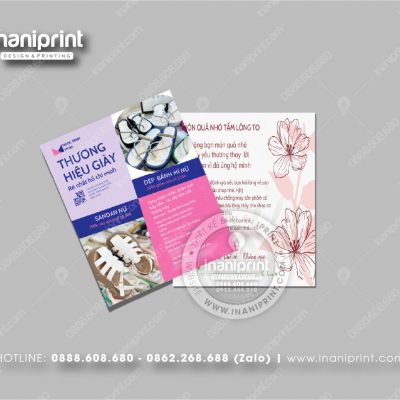 Mẫu Card Visit Shop Giày Dép, Name Card Tiệm Giày Dép, Danh Thiếp Shop Giày Dép Đẹp Giá Rẻ