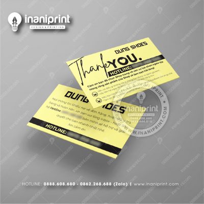 Mẫu Card Visit Shop Giày Dép, Name Card Tiệm Giày Dép, Danh Thiếp Shop Giày Dép Đẹp Giá Rẻ
