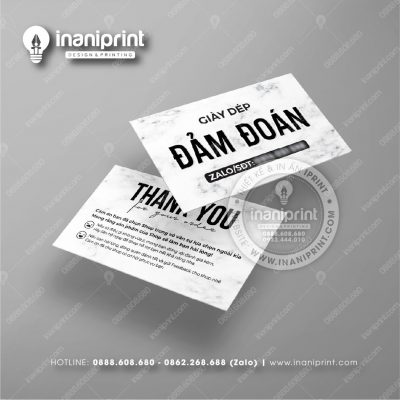 Mẫu Card Visit Shop Giày Dép, Name Card Tiệm Giày Dép, Danh Thiếp Shop Giày Dép Đẹp Giá Rẻ