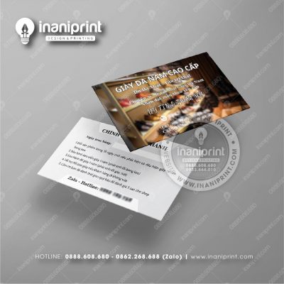 Mẫu Card Visit Shop Giày Dép, Name Card Tiệm Giày Dép, Danh Thiếp Shop Giày Dép Đẹp Giá Rẻ