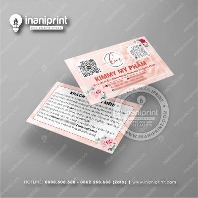 Mẫu Card Visit Shop Mỹ Phẩm, Name Card Tiệm Mỹ Phẩm, Danh Thiếp Shop Mỹ Phẩm Đẹp Giá Rẻ