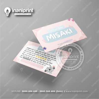 Mẫu Card Visit Shop Mỹ Phẩm, Name Card Tiệm Mỹ Phẩm, Danh Thiếp Shop Mỹ Phẩm Đẹp Giá Rẻ