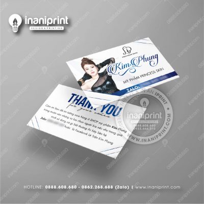 Mẫu Card Visit Shop Mỹ Phẩm, Name Card Tiệm Mỹ Phẩm, Danh Thiếp Shop Mỹ Phẩm Đẹp Giá Rẻ