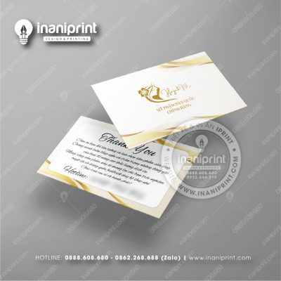 Mẫu Card Visit Shop Mỹ Phẩm, Name Card Tiệm Mỹ Phẩm, Danh Thiếp Shop Mỹ Phẩm Đẹp Giá Rẻ