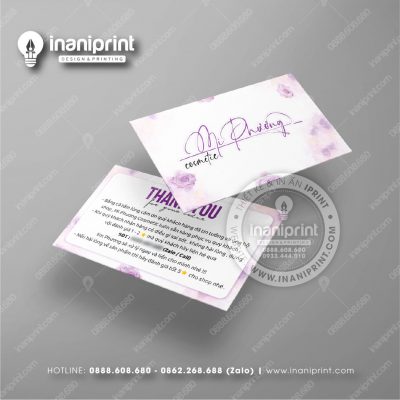 Mẫu Card Visit Shop Mỹ Phẩm, Name Card Tiệm Mỹ Phẩm, Danh Thiếp Shop Mỹ Phẩm Đẹp Giá Rẻ