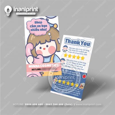 Mẫu Card Visit Shop Mỹ Phẩm, Name Card Tiệm Mỹ Phẩm, Danh Thiếp Shop Mỹ Phẩm Đẹp Giá Rẻ