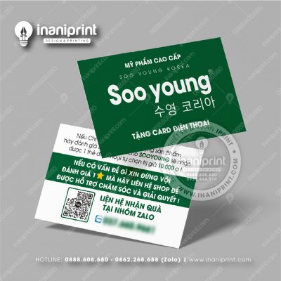 Mẫu Card Visit Shop Mỹ Phẩm, Name Card Tiệm Mỹ Phẩm, Danh Thiếp Shop Mỹ Phẩm Đẹp Giá Rẻ