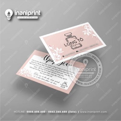 Mẫu Card Visit Shop Mỹ Phẩm, Name Card Tiệm Mỹ Phẩm, Danh Thiếp Shop Mỹ Phẩm Đẹp Giá Rẻ