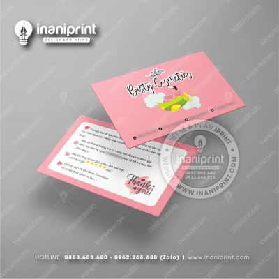 Mẫu Card Visit Shop Mỹ Phẩm, Name Card Tiệm Mỹ Phẩm, Danh Thiếp Shop Mỹ Phẩm Đẹp Giá Rẻ