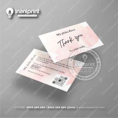 Mẫu Card Visit Shop Mỹ Phẩm, Name Card Tiệm Mỹ Phẩm, Danh Thiếp Shop Mỹ Phẩm Đẹp Giá Rẻ